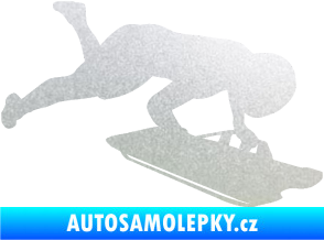 Samolepka Skeleton 002 pravá pískované sklo