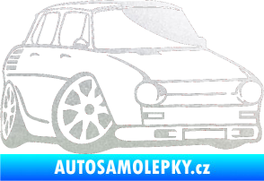 Samolepka Škoda 100 karikatura pravá pískované sklo