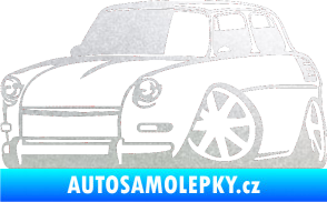 Samolepka Škoda 1000 karikatura levá pískované sklo