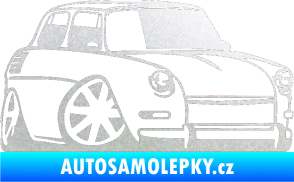Samolepka Škoda 1000 karikatura pravá pískované sklo