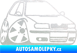 Samolepka Škoda Felicia karikatura pravá pískované sklo