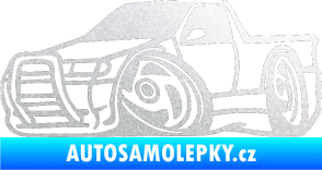 Samolepka Škoda Felicia korba karikatura levá pískované sklo
