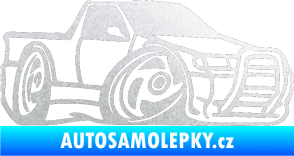 Samolepka Škoda Felicia korba karikatura pravá pískované sklo