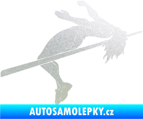 Samolepka Skok do výšky 001 pravá atletika pískované sklo