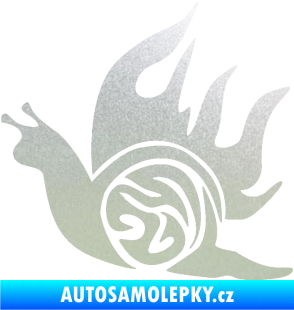Samolepka Šnek s plameny levá pískované sklo