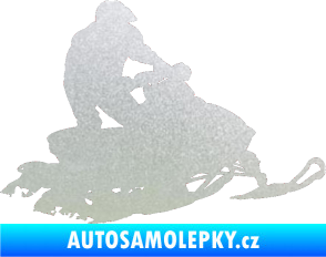 Samolepka Sněžný skútr 001 pravá pískované sklo