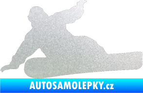 Samolepka Snowboard 001 levá pískované sklo