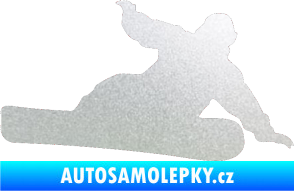 Samolepka Snowboard 001 pravá pískované sklo