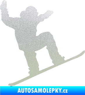 Samolepka Snowboard 003 pravá pískované sklo