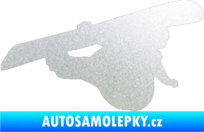 Samolepka Snowboard 007 pravá pískované sklo