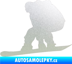 Samolepka Snowboard 010 levá pískované sklo
