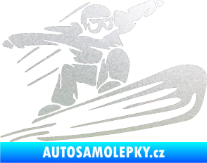 Samolepka Snowboard 014 pravá pískované sklo