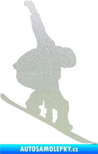 Samolepka Snowboard 018 pravá pískované sklo