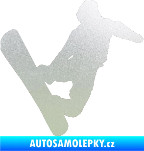 Samolepka Snowboard 020 pravá pískované sklo