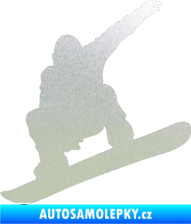 Samolepka Snowboard 021 levá pískované sklo