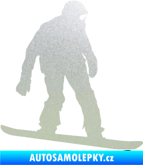Samolepka Snowboard 027 pravá pískované sklo