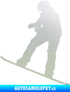 Samolepka Snowboard 030 levá pískované sklo