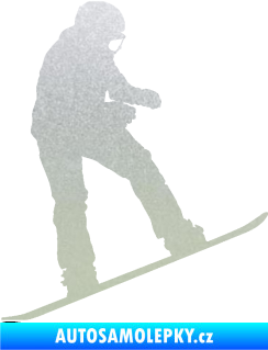 Samolepka Snowboard 030 pravá pískované sklo