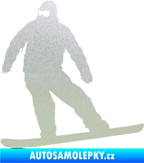 Samolepka Snowboard 034 levá pískované sklo
