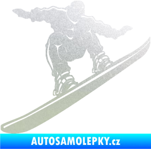 Samolepka Snowboard 038 pravá pískované sklo