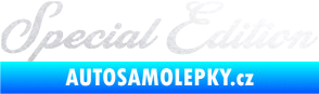 Samolepka Special edition 003 nápis pískované sklo