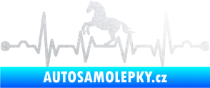 Samolepka Srdeční tep 010 levá  koník pískované sklo