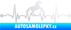 Samolepka Srdeční tep 010 pravá  koník pískované sklo