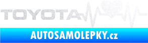 Samolepka Srdeční tep 023 levá toyota pískované sklo