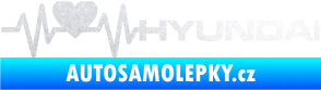 Samolepka Srdeční tep 046 pravá Hyundai pískované sklo