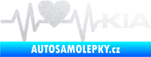 Samolepka Srdeční tep 048 pravá Kia pískované sklo