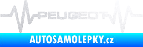 Samolepka Srdeční tep 053 Peugeot pískované sklo