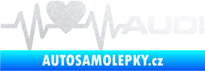 Samolepka Srdeční tep 054 Audi pravá pískované sklo