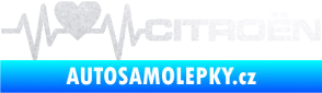 Samolepka Srdeční tep 056 pravá Citroen pískované sklo