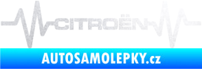 Samolepka Srdeční tep 057 Citroen pískované sklo
