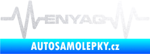 Samolepka Srdeční tep 063 Enyaq pískované sklo