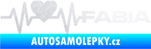 Samolepka Srdeční tep 064 pravá Fabia pískované sklo