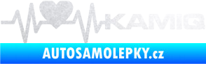 Samolepka Srdeční tep 066 pravá Kamiq pískované sklo