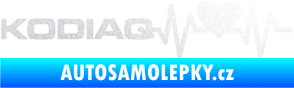 Samolepka Srdeční tep 070 levá Kodiaq pískované sklo