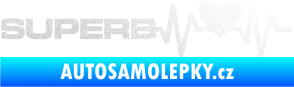 Samolepka Srdeční tep 072 levá Superb pískované sklo