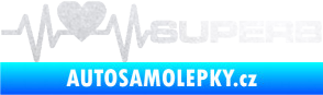 Samolepka Srdeční tep 072 pravá Superb pískované sklo