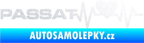 Samolepka Srdeční tep 077 levá Volkswagen Passat pískované sklo