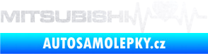 Samolepka Srdeční tep 082 levá Mitsubishi pískované sklo