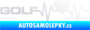 Samolepka Srdeční tep 084 levá Volkswagen Golf pískované sklo