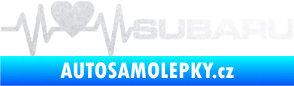 Samolepka Srdeční tep 086 pravá Subaru pískované sklo
