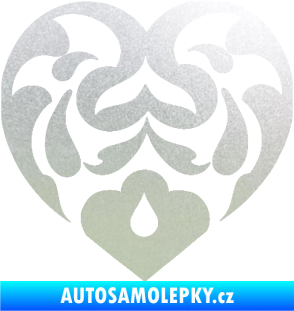 Samolepka Srdíčko 007 pískované sklo