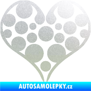 Samolepka Srdíčko 008 pískované sklo