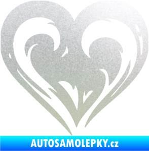 Samolepka Srdíčko 021 levá pískované sklo