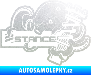 Samolepka Stance nápis s chobotnicí pískované sklo