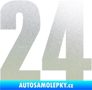 Samolepka Startovní číslo 24 typ 2      pískované sklo