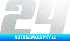 Samolepka Startovní číslo 24 typ 6 pískované sklo